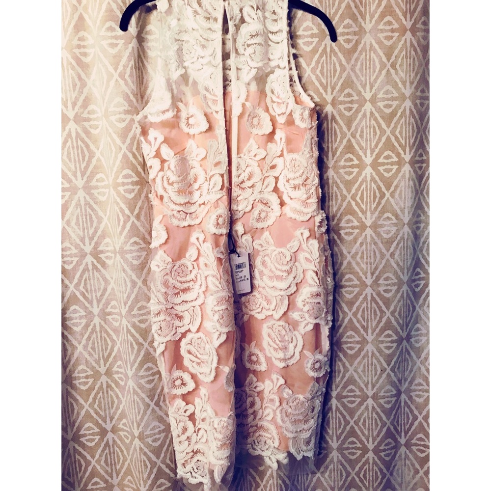 REISS Floral Lace Midi Dress - Picture 5 of 6